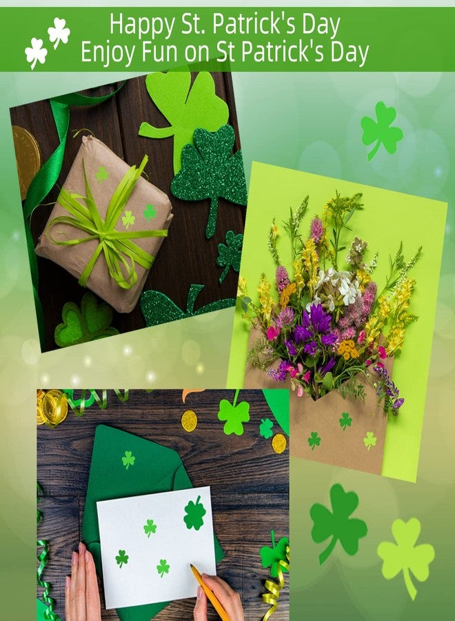 MixTeach Green Shamrock Stickers, 2160 Pcs, Paper, Self-Adhesive, for St. Patrick's Day Decor, Party Favor Supplies, Kid, Single Use, Not Water Resistant, 30 Sheets - Image 5